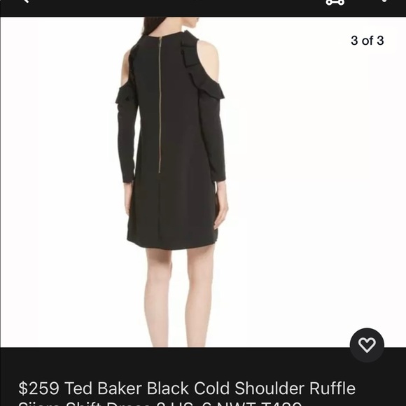 Ted Baker Elegant Black Dress - Picture 3 of 10